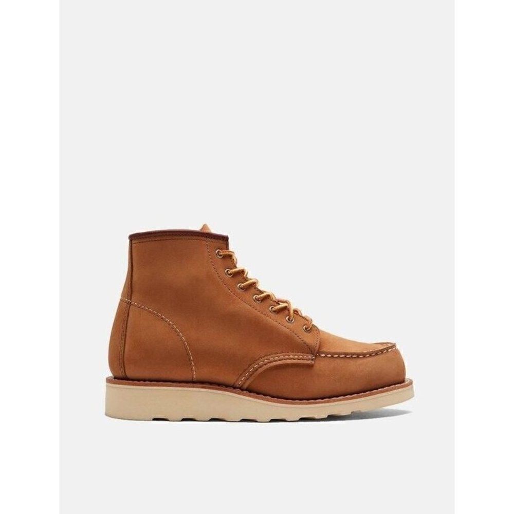 NEW RED WING Sz 9.5 6” MOC TOE BOOT IN HONEY CHINOOK
